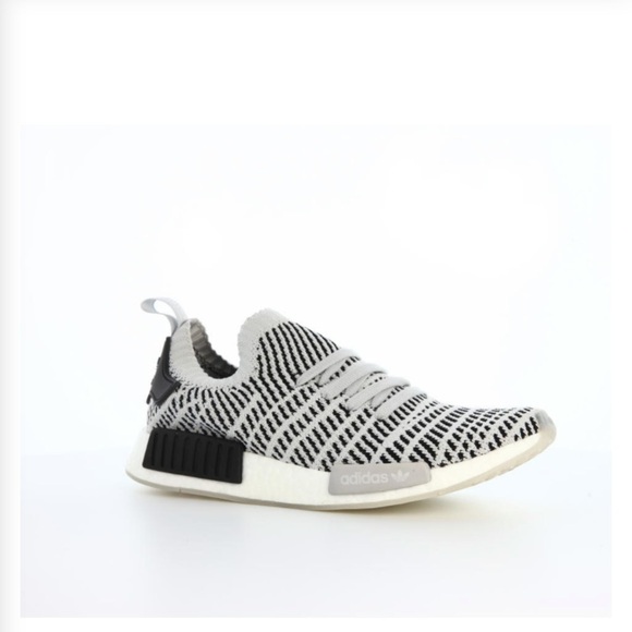 Adidas NMD R1 STLT PK Primeknit Boost Men's Grey‎ Core Black Gray Cq2387 - Picture 1 of 5